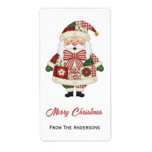 Cute Personalized Santa Christmas Holiday