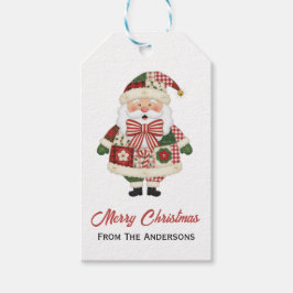 Cute Personalized Santa Christmas Holiday Geschenkanhänger