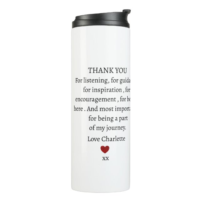 cute personalized thank you love  thermosbecher (Nach links gedreht)