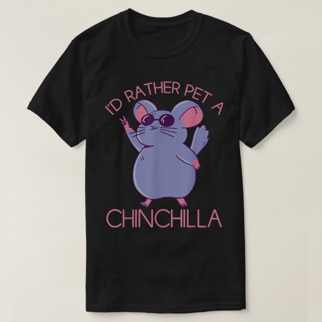 Cute pet Chinchilla  T-Shirt (Design vorne)