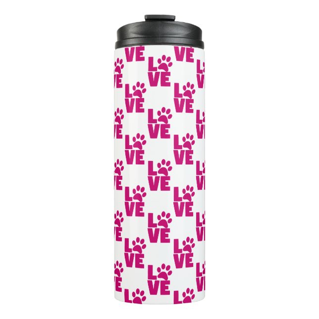 Cute Pet Lover Thermal Tumbler - Unique Commuter  Thermosbecher (Vorderseite)