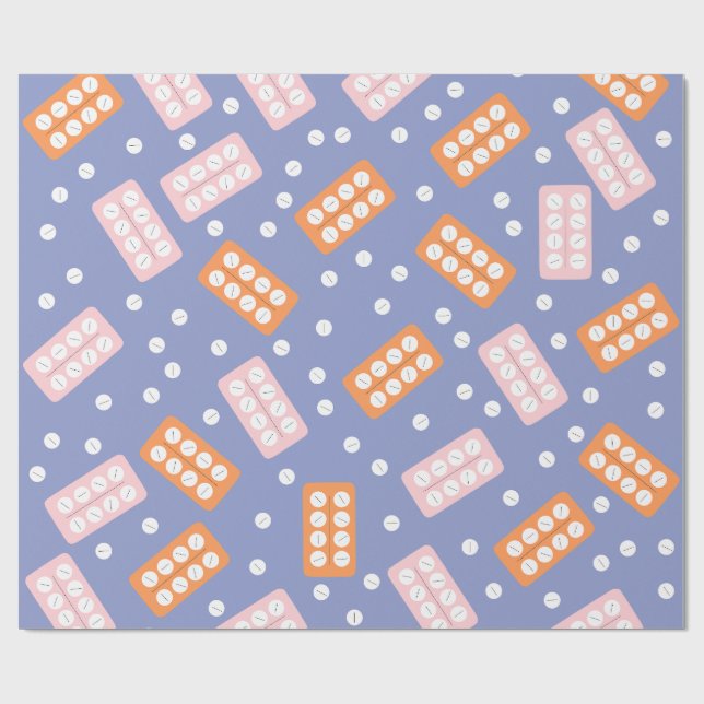 Cute Pharmacy Tech Tissue Paper Geschenkpapier (Flach)