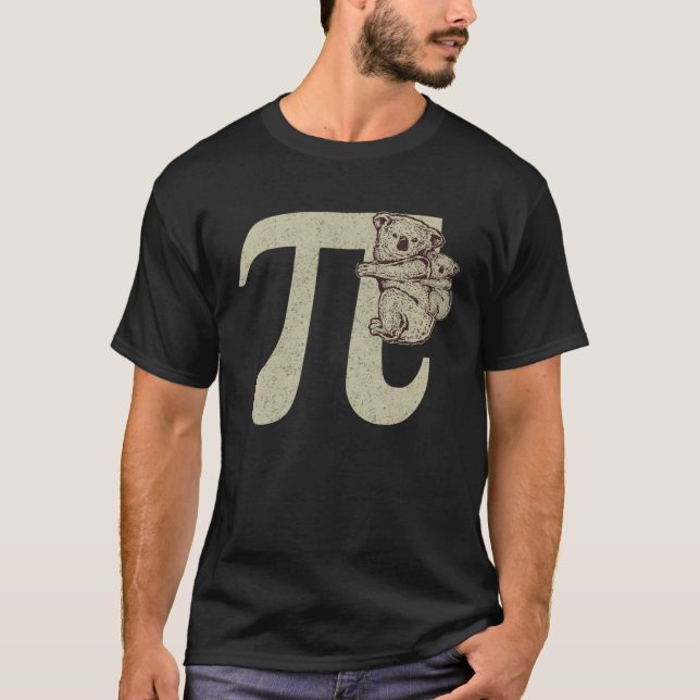 Cute Pi Day Mathematics  Cutie Pie Baby Koala Love T-Shirt (Vorderseite)
