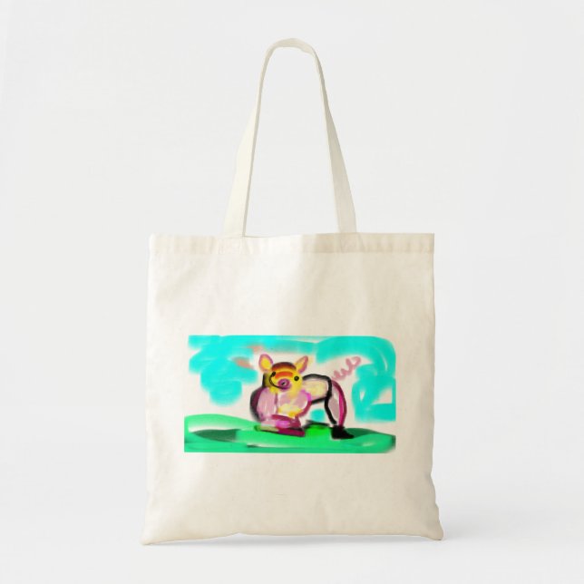 Cute pig art  tragetasche (Vorne)