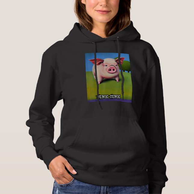 Cute Pig Piggie Oink Oink 36 Hoodie (Vorderseite)