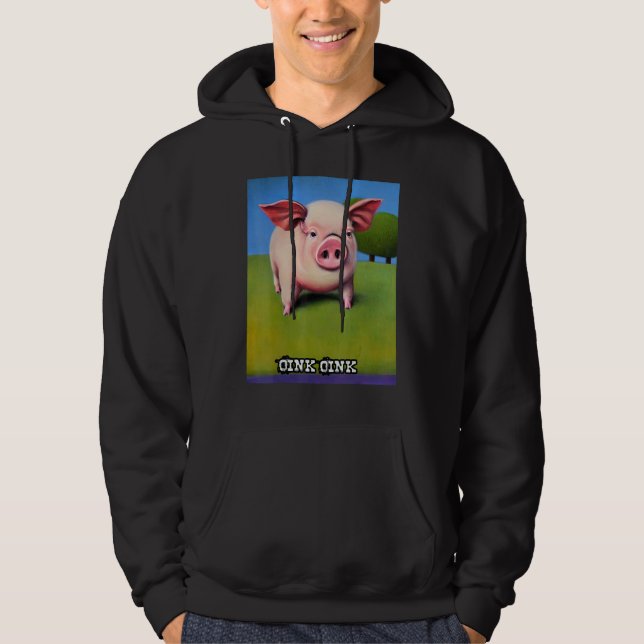 Cute Pig Piggie Oink Oink 36 Hoodie (Vorderseite)