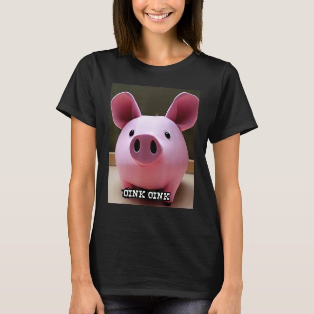 Cute Pig Piggie Oink Oink 59 T-Shirt (Vorderseite)