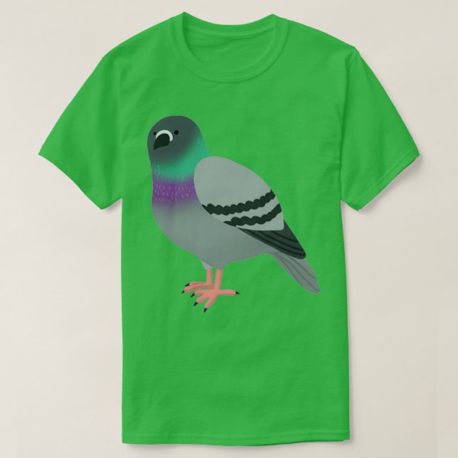 Cute Pigeon Cartoon T-Shirt (Design vorne)