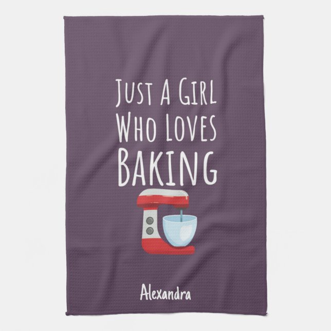 Cute Pink Baking Gifts For Baby Girls Kids Baker Geschirrtuch (Vertikal)