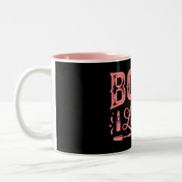 Cute Pink Boss Lady Design Zweifarbige Tasse