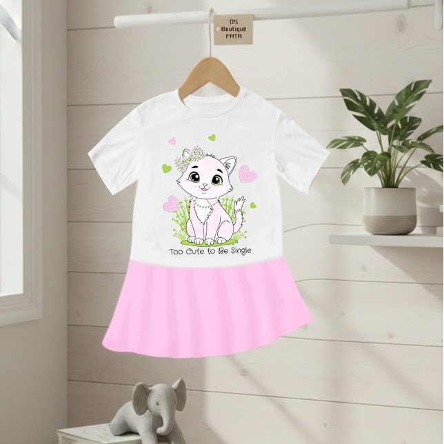 Cute pink cat baby t-shirt (Von Creator hochgeladen)