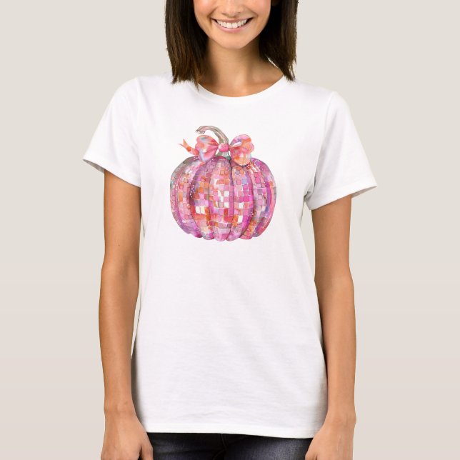 Cute Pink Disco Pumpen Herbst Herbst T-Shirt (Vorderseite)