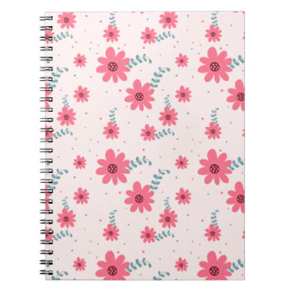 Cute Pink Floral Pattern | Daisy Flower Aesthetic  Notizblock
