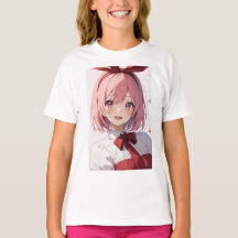 Cute Pink-Haired Anime Girl Illustration
