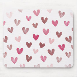 Cute Pink Heart Pattern – Romantic &Stylish Design Mousepad