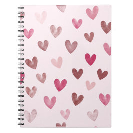 Cute Pink Heart Pattern – Romantic &Stylish Design Notizblock