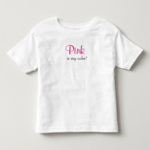 Cute Pink ist meine Farbe Kleinkind T-shirt
