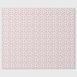 Cute Pink Kittens and Hearts Pattern for Kids Geschenkpapier