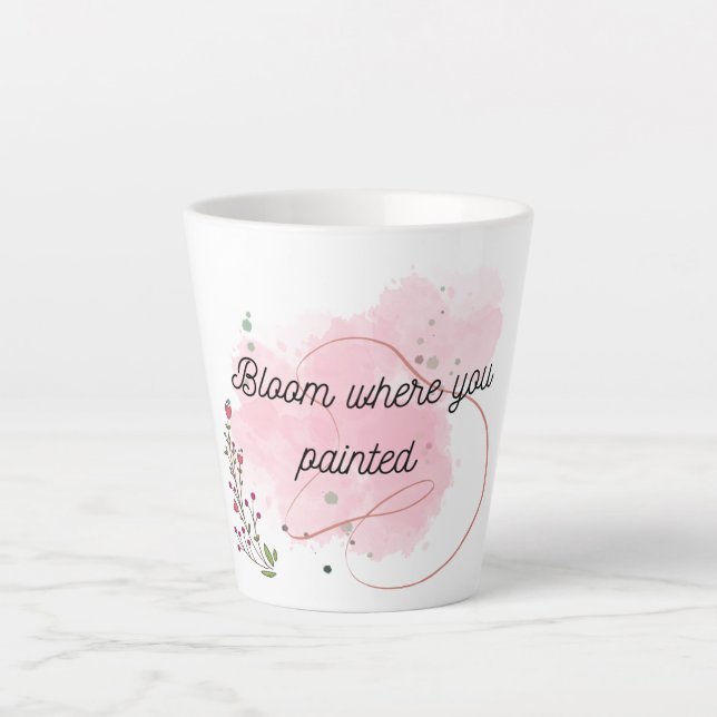 Cute Pink Mug ( Inspirational Mug ) Milchtasse (Vorderseite)
