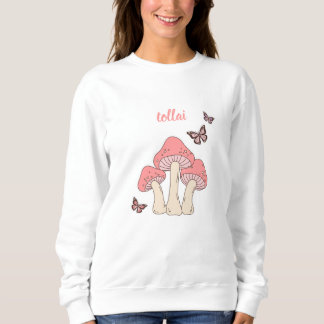 Cute Pink Mushroom Sweater Sweatshirt