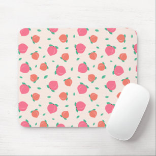 Cute Pink Peach Pattern Mousepad