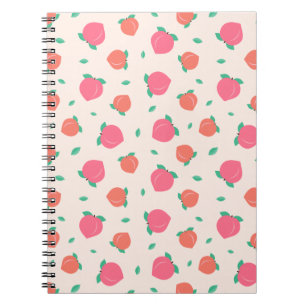 Cute Pink Peach Pattern Notizblock