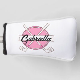 Cute Pink Personalized Golf Clubs Monogram  Golf Headcover