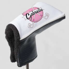 Cute Pink Personalized Golf Clubs Monogram  Headcover