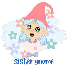 Cute Pink Sister Gnome Text Quote with Image Kleinkind T-shirt