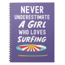 Cute Pink Surfer Gifts For Kids Girls Surfing Surf