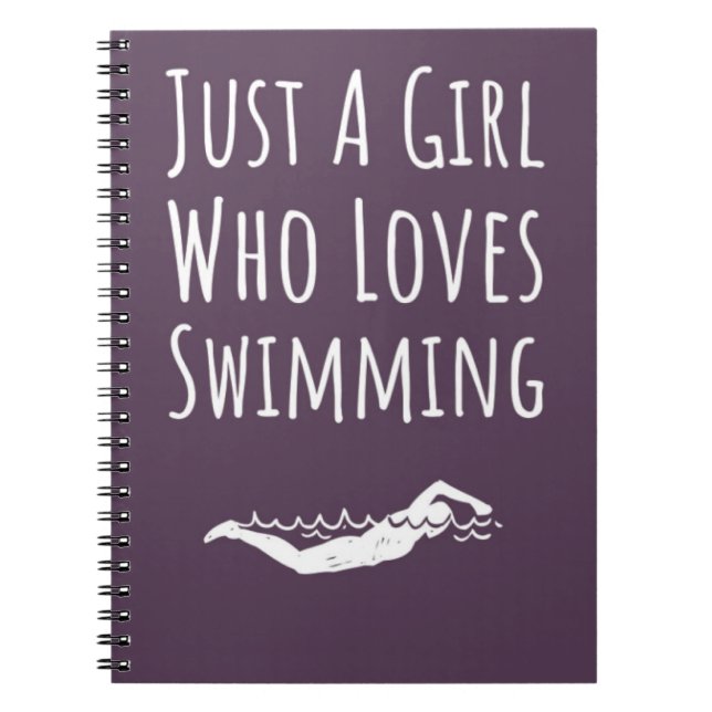 Cute Pink Swimming Gifts For Baby Girls Kids  Notizblock (Vorderseite)