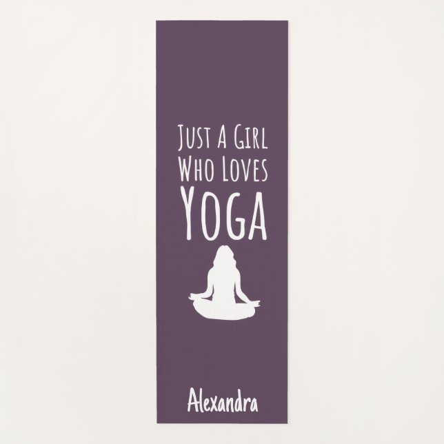 Cute Pink Yoga Gifts For Little Girls Kids Yogi Yogamatte (Vorderseite)