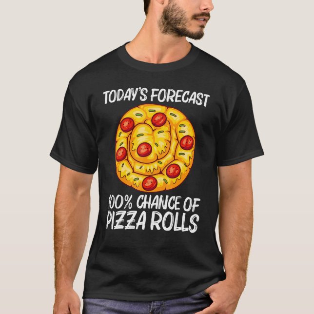 Cute Pizza Roll For Men Women Pizza Snack Food T-Shirt (Vorderseite)