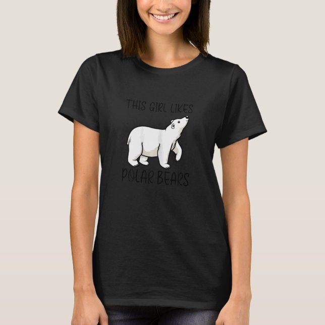 Cute Polar Bears Wildlife Nature Wilderness T-Shirt (Vorderseite)