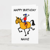 Cute Pony Trot on Cartoon Birthday