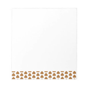 Cute Poop Pattern Notepad Notizblock