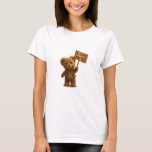 Cute Poor Bear Birthday  Halloween Women's T-Shirt<br><div class="desc">Celebrate in style with this adorable Poor Bear Birthday & Halloween women's T-shirt! The front design features a fluffy bear holding an “I Love You” sign, while the back showcases a spooky-cute ghost-costumed bear holding a jack-o’-lantern with “Happy Birthday” and “Trick or Treat” text. Perfect for October birthdays, Halloween parties,...</div>
