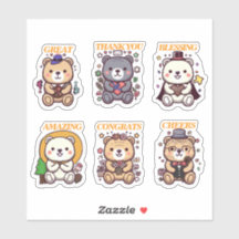 Cute Positive Bear-6 Designs