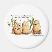Cute Potatoes Has Toes Funny Potato Pun