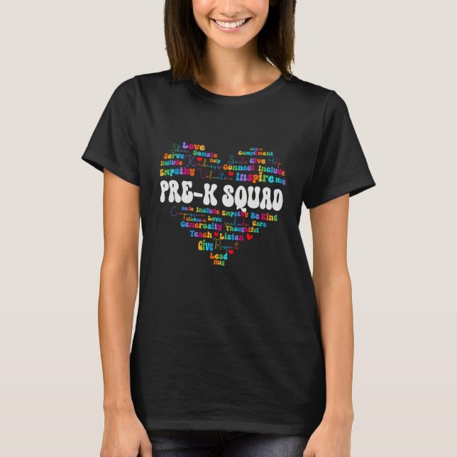 Cute PRE K Squad Appreciation Week back to school  T-Shirt (Vorderseite)
