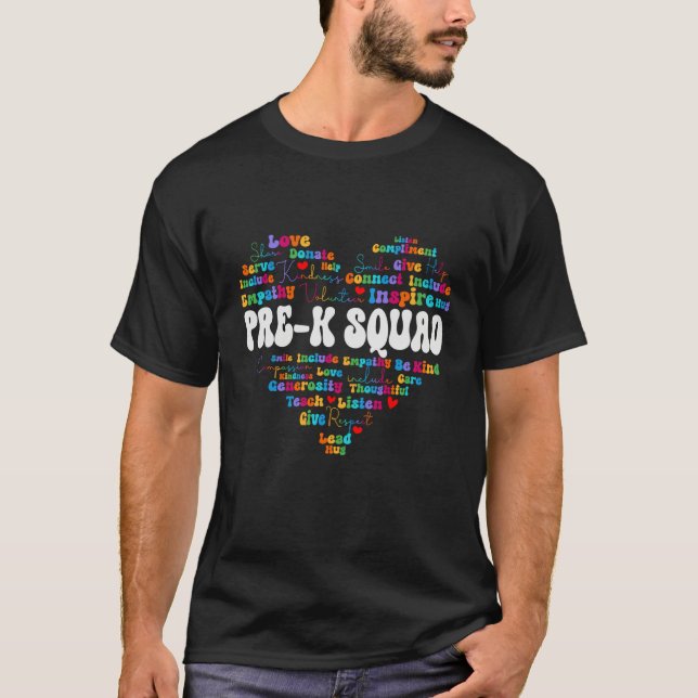 Cute Pre K Squad Appreciation Week back to school  T-Shirt (Vorderseite)