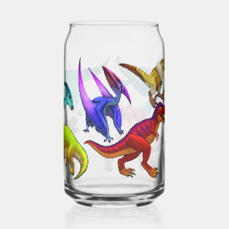 Cute Prehistoric drinking glass Dosenglas