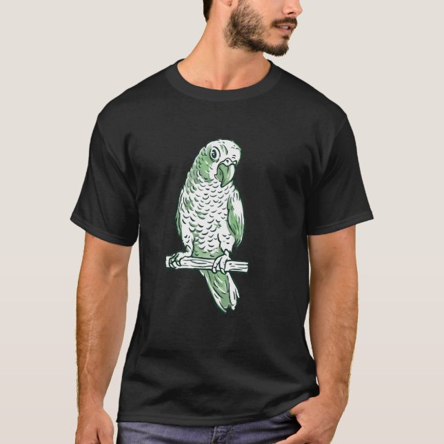 Cute pretty parrot T-Shirt (Vorderseite)