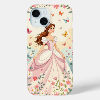 Cute princess with butterflies Case-Mate iPhone hülle