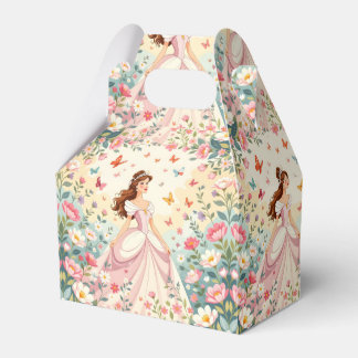 Cute princess with butterflies geschenkschachtel
