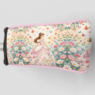 Cute princess with butterflies golf headcover