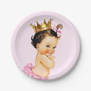 Cute Prinzessin Baby Shower Pappteller