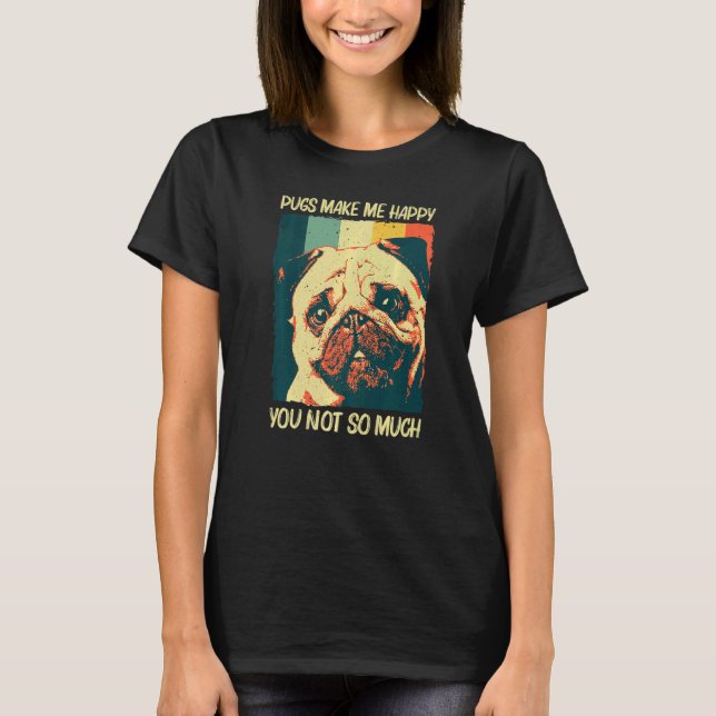 Cute Pug For Men Women Pet Dog Puppy Breed Pug T-Shirt (Vorderseite)