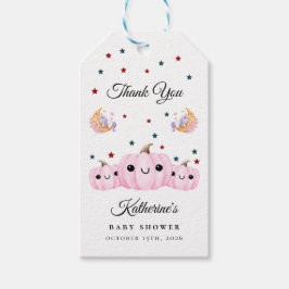 Cute Pumpkin Is On The Way | Halloween Baby Shower Geschenkanhänger