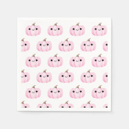 Cute Pumpkin Is On The Way | Halloween Baby Shower Serviette